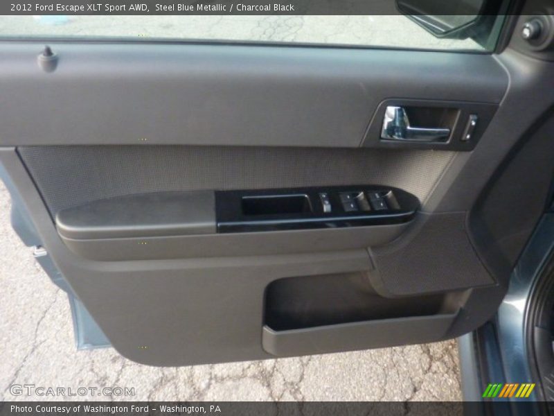 Steel Blue Metallic / Charcoal Black 2012 Ford Escape XLT Sport AWD