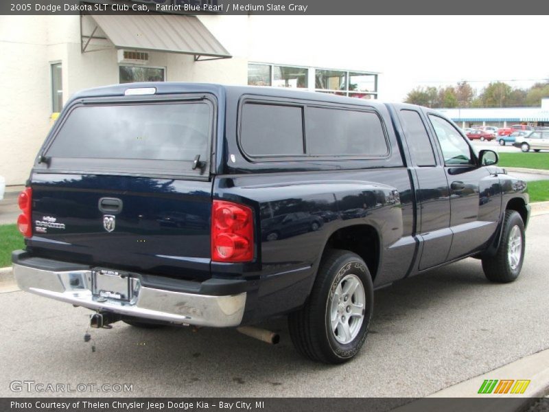 Patriot Blue Pearl / Medium Slate Gray 2005 Dodge Dakota SLT Club Cab