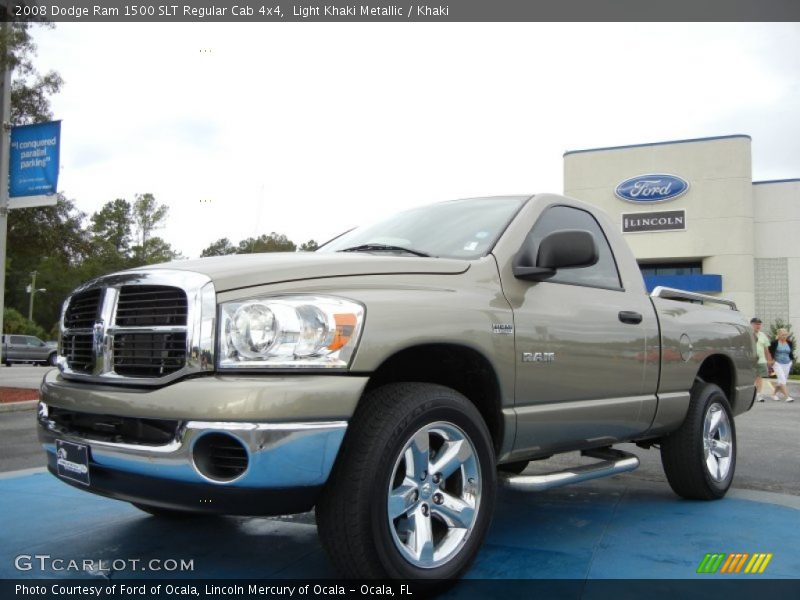 Light Khaki Metallic / Khaki 2008 Dodge Ram 1500 SLT Regular Cab 4x4