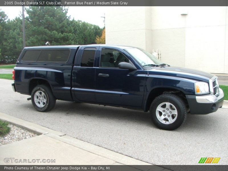 Patriot Blue Pearl / Medium Slate Gray 2005 Dodge Dakota SLT Club Cab