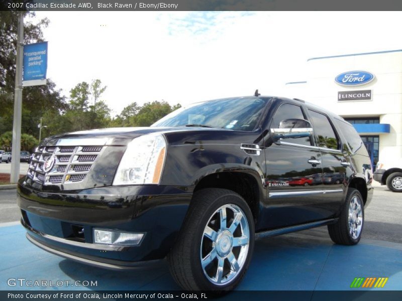 Black Raven / Ebony/Ebony 2007 Cadillac Escalade AWD