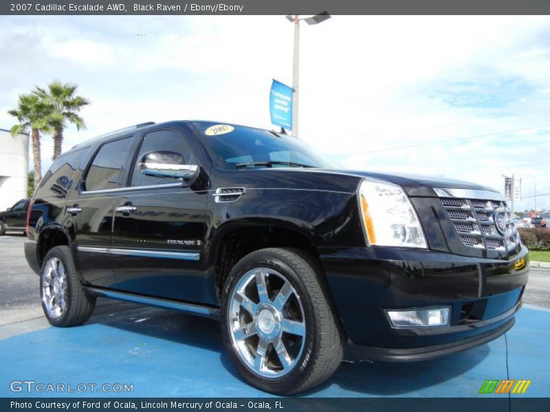 Black Raven / Ebony/Ebony 2007 Cadillac Escalade AWD