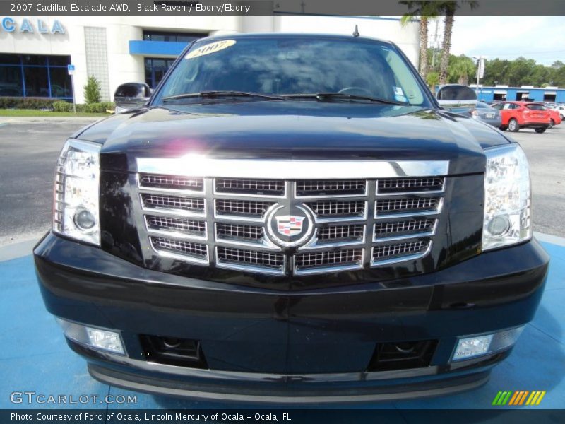 Black Raven / Ebony/Ebony 2007 Cadillac Escalade AWD