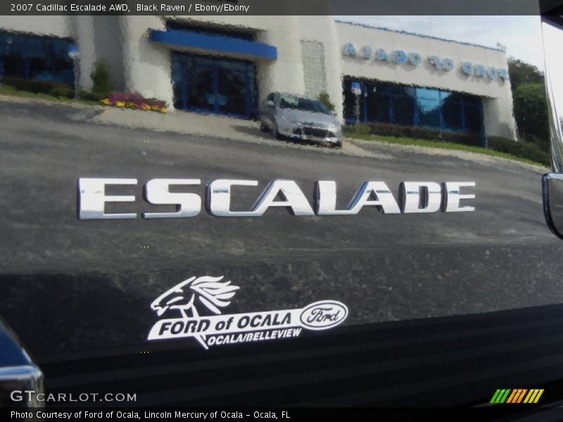 Black Raven / Ebony/Ebony 2007 Cadillac Escalade AWD