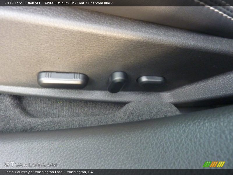 White Platinum Tri-Coat / Charcoal Black 2012 Ford Fusion SEL