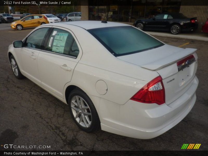 White Suede / Camel 2012 Ford Fusion SEL