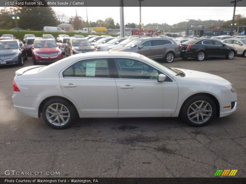 White Suede / Camel 2012 Ford Fusion SEL