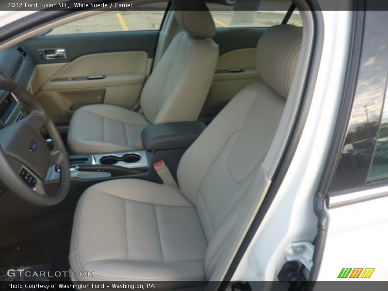 White Suede / Camel 2012 Ford Fusion SEL