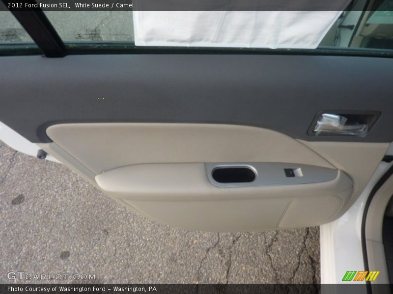 White Suede / Camel 2012 Ford Fusion SEL
