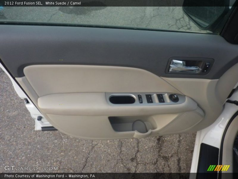 White Suede / Camel 2012 Ford Fusion SEL