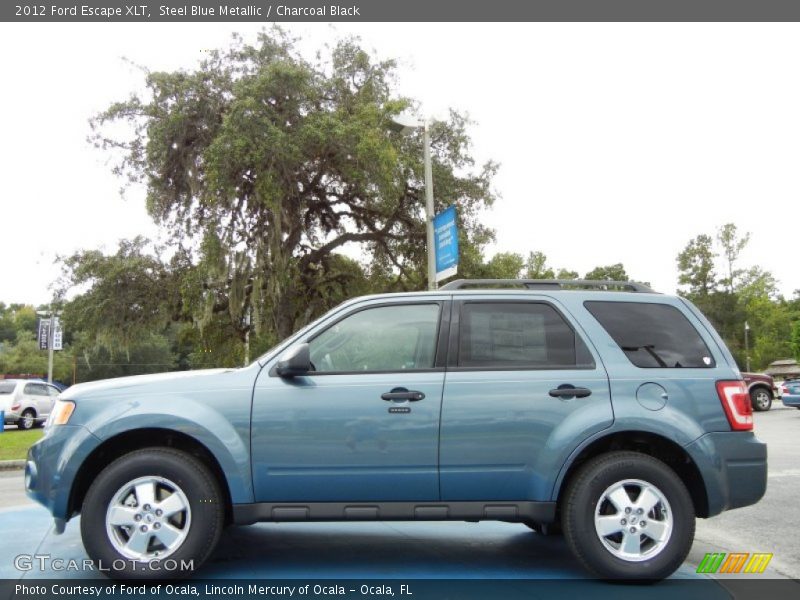 Steel Blue Metallic / Charcoal Black 2012 Ford Escape XLT