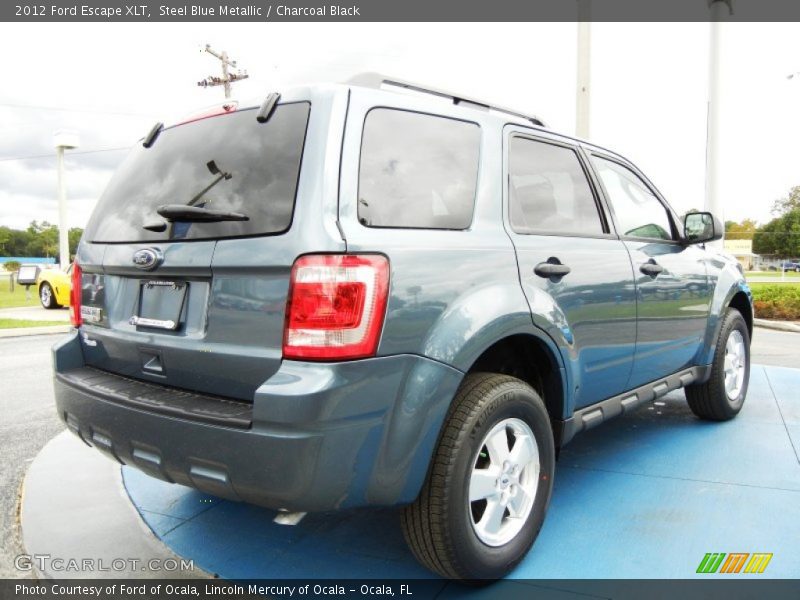 Steel Blue Metallic / Charcoal Black 2012 Ford Escape XLT