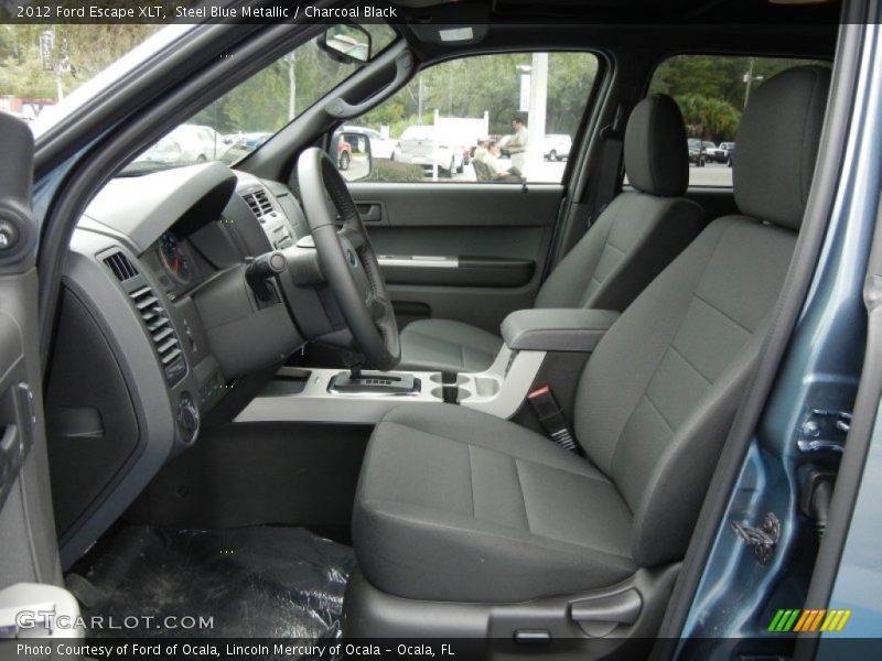Steel Blue Metallic / Charcoal Black 2012 Ford Escape XLT