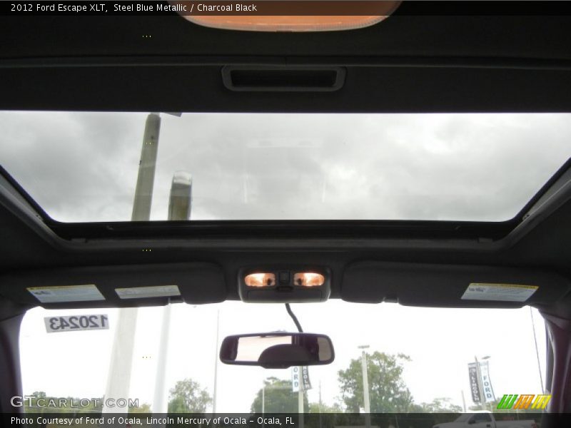 Steel Blue Metallic / Charcoal Black 2012 Ford Escape XLT