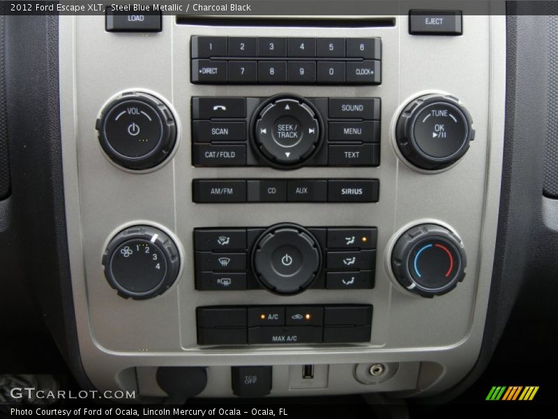 Steel Blue Metallic / Charcoal Black 2012 Ford Escape XLT