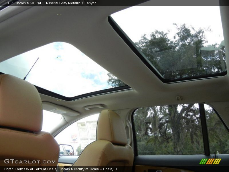 Sunroof of 2012 MKX FWD