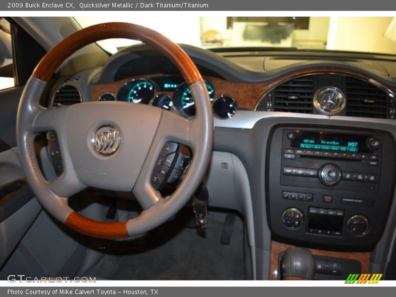 Quicksilver Metallic / Dark Titanium/Titanium 2009 Buick Enclave CX