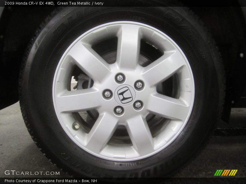 Green Tea Metallic / Ivory 2009 Honda CR-V EX 4WD
