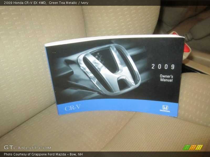 Green Tea Metallic / Ivory 2009 Honda CR-V EX 4WD
