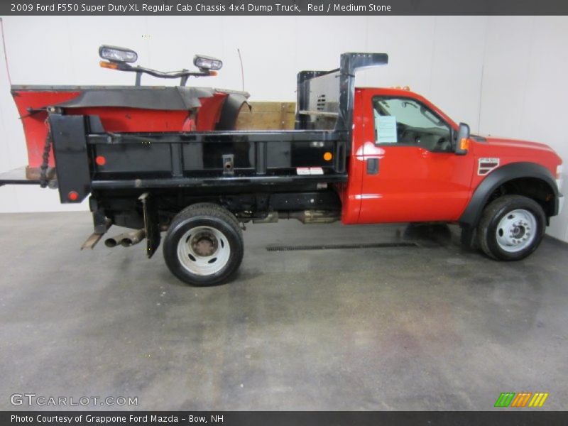 Red / Medium Stone 2009 Ford F550 Super Duty XL Regular Cab Chassis 4x4 Dump Truck