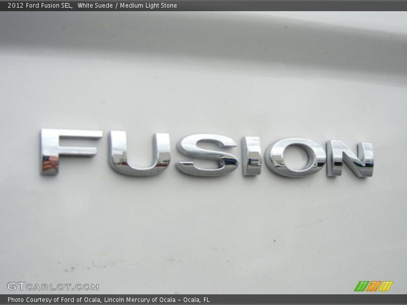 White Suede / Medium Light Stone 2012 Ford Fusion SEL