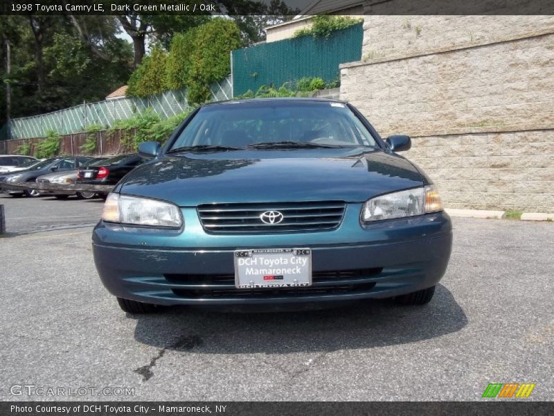 Dark Green Metallic / Oak 1998 Toyota Camry LE