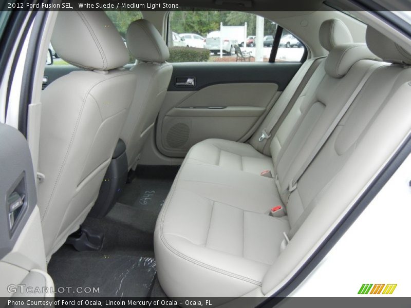 White Suede / Medium Light Stone 2012 Ford Fusion SEL