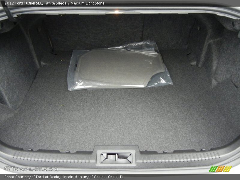 White Suede / Medium Light Stone 2012 Ford Fusion SEL