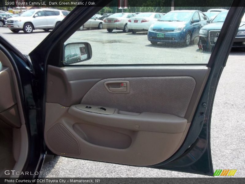 Dark Green Metallic / Oak 1998 Toyota Camry LE