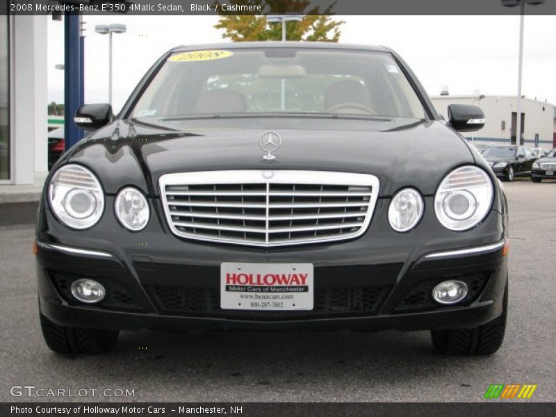 Black / Cashmere 2008 Mercedes-Benz E 350 4Matic Sedan