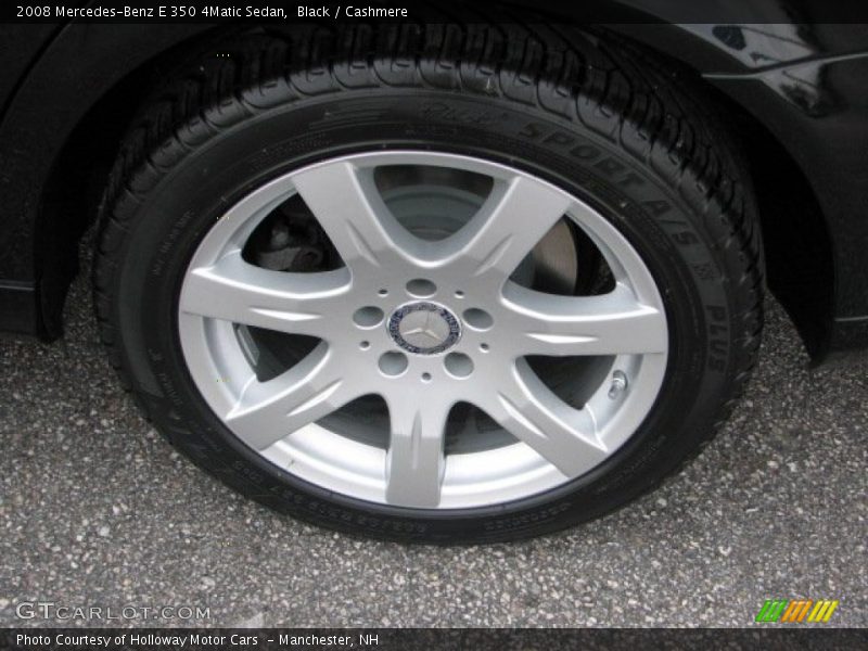 Black / Cashmere 2008 Mercedes-Benz E 350 4Matic Sedan