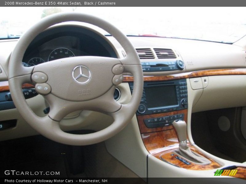 Black / Cashmere 2008 Mercedes-Benz E 350 4Matic Sedan