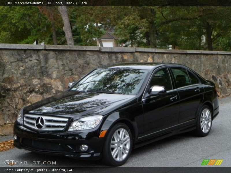 Black / Black 2008 Mercedes-Benz C 300 Sport