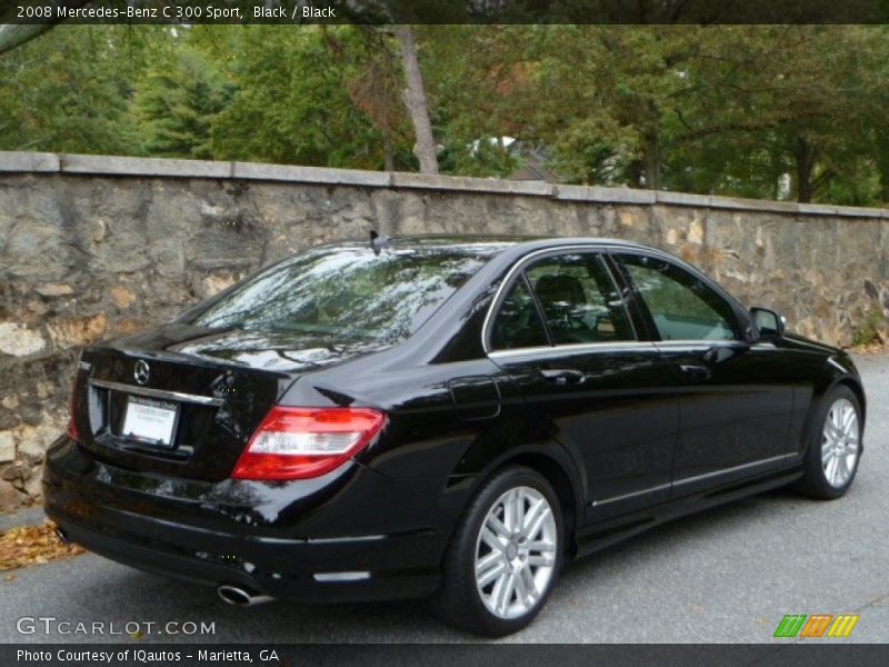 Black / Black 2008 Mercedes-Benz C 300 Sport