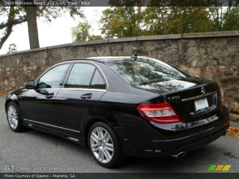 Black / Black 2008 Mercedes-Benz C 300 Sport