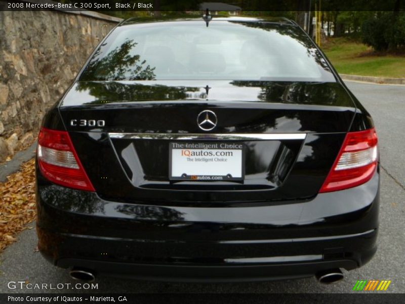 Black / Black 2008 Mercedes-Benz C 300 Sport