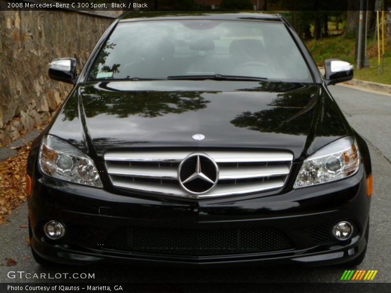 Black / Black 2008 Mercedes-Benz C 300 Sport