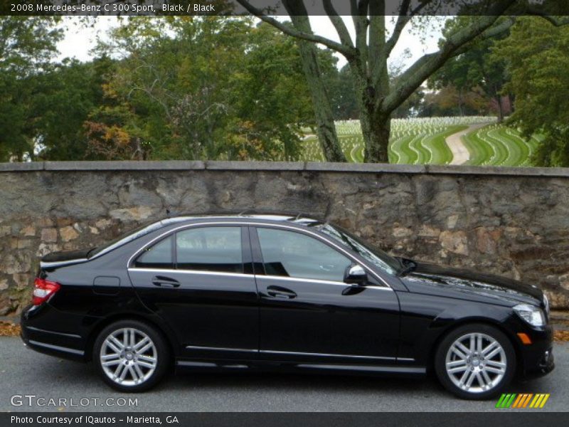 Black / Black 2008 Mercedes-Benz C 300 Sport