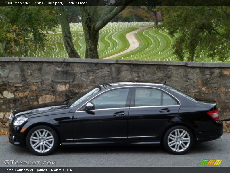 Black / Black 2008 Mercedes-Benz C 300 Sport