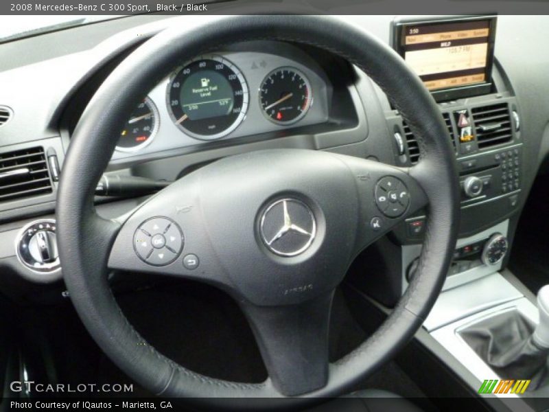 Black / Black 2008 Mercedes-Benz C 300 Sport