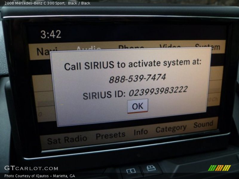 Black / Black 2008 Mercedes-Benz C 300 Sport