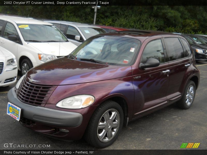 Deep Cranberry Pearlcoat / Taupe 2002 Chrysler PT Cruiser Limited