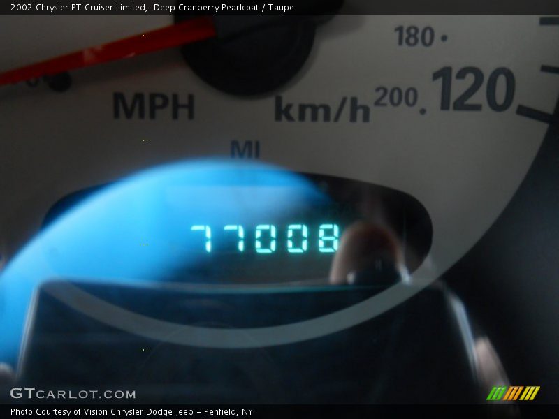 Deep Cranberry Pearlcoat / Taupe 2002 Chrysler PT Cruiser Limited