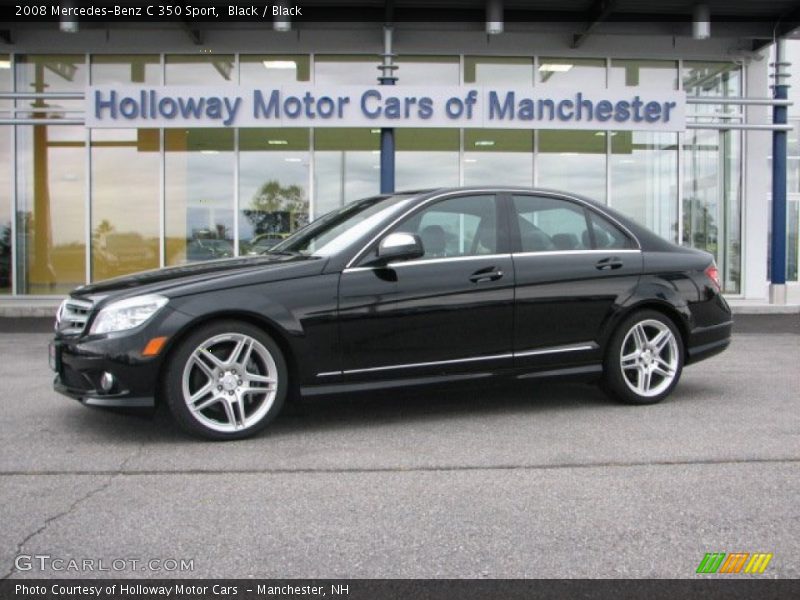 Black / Black 2008 Mercedes-Benz C 350 Sport