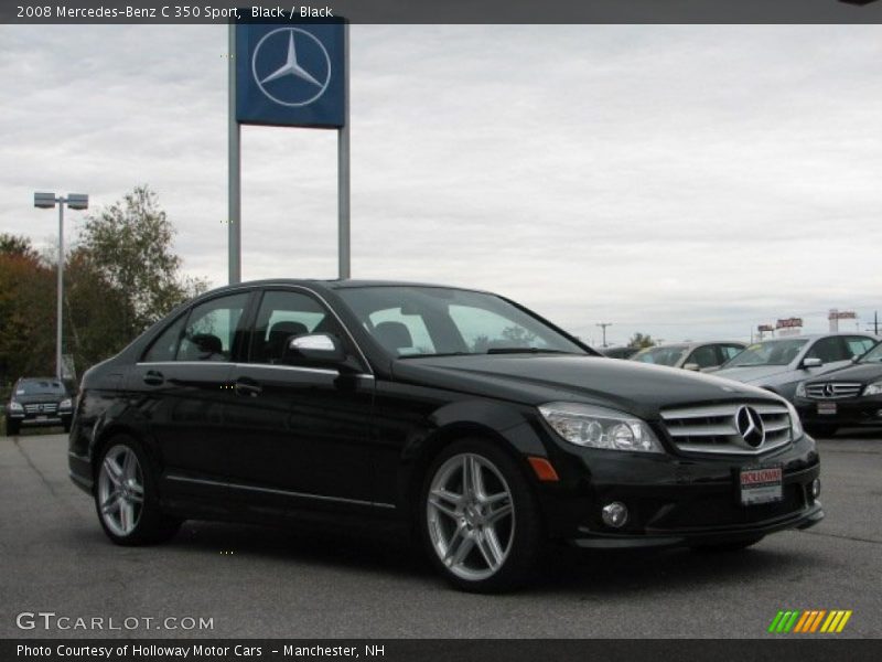 Black / Black 2008 Mercedes-Benz C 350 Sport