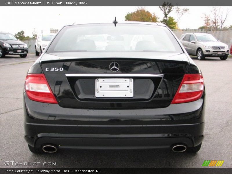 Black / Black 2008 Mercedes-Benz C 350 Sport