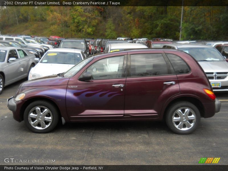 Deep Cranberry Pearlcoat / Taupe 2002 Chrysler PT Cruiser Limited