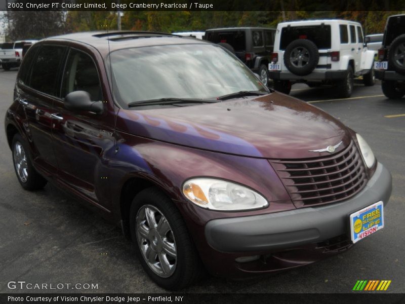 Deep Cranberry Pearlcoat / Taupe 2002 Chrysler PT Cruiser Limited