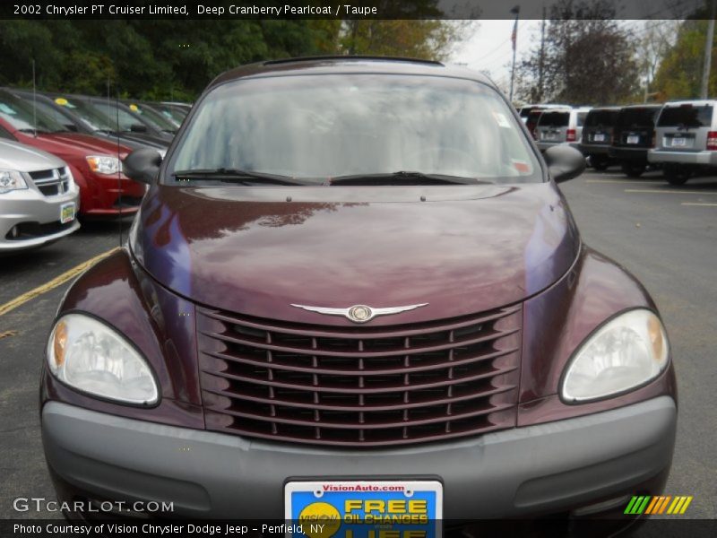 Deep Cranberry Pearlcoat / Taupe 2002 Chrysler PT Cruiser Limited