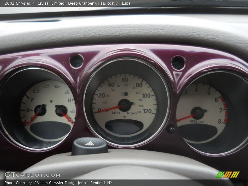 Deep Cranberry Pearlcoat / Taupe 2002 Chrysler PT Cruiser Limited